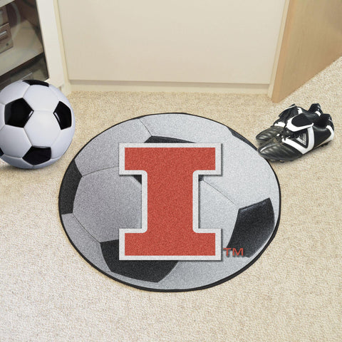 Illinois Fighting Illini Soccer Ball Mat 27" diameter 
