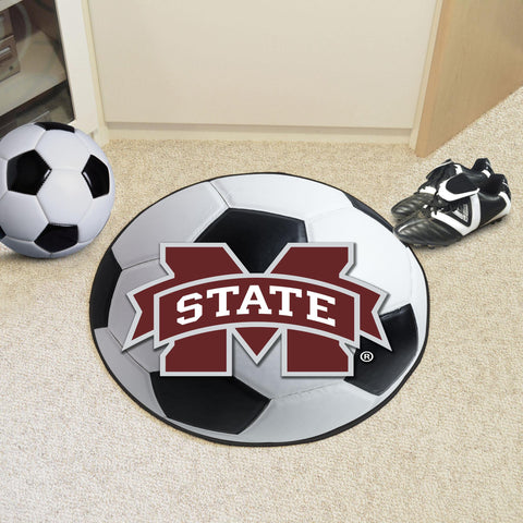 Mississippi State Bulldogs Soccer Ball Mat 27" diameter 