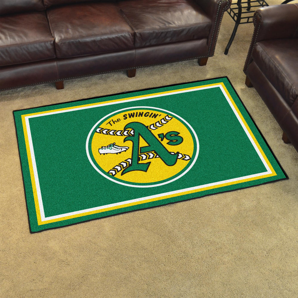 Oakland Athletics Retro Collection 1981 4x6 Rug 