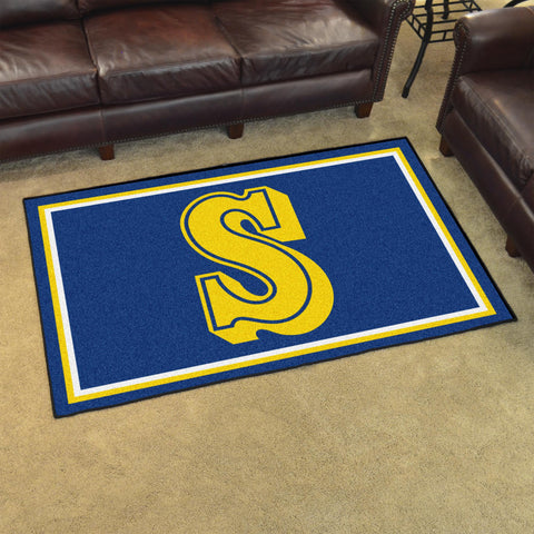 Seattle Mariners Retro Collection 1989 4x6 Rug 