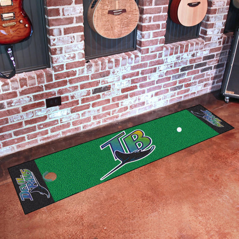 Tampa Bay Rays Retro Collection 1998 Tampa Ray Devil Putting Green Mat 