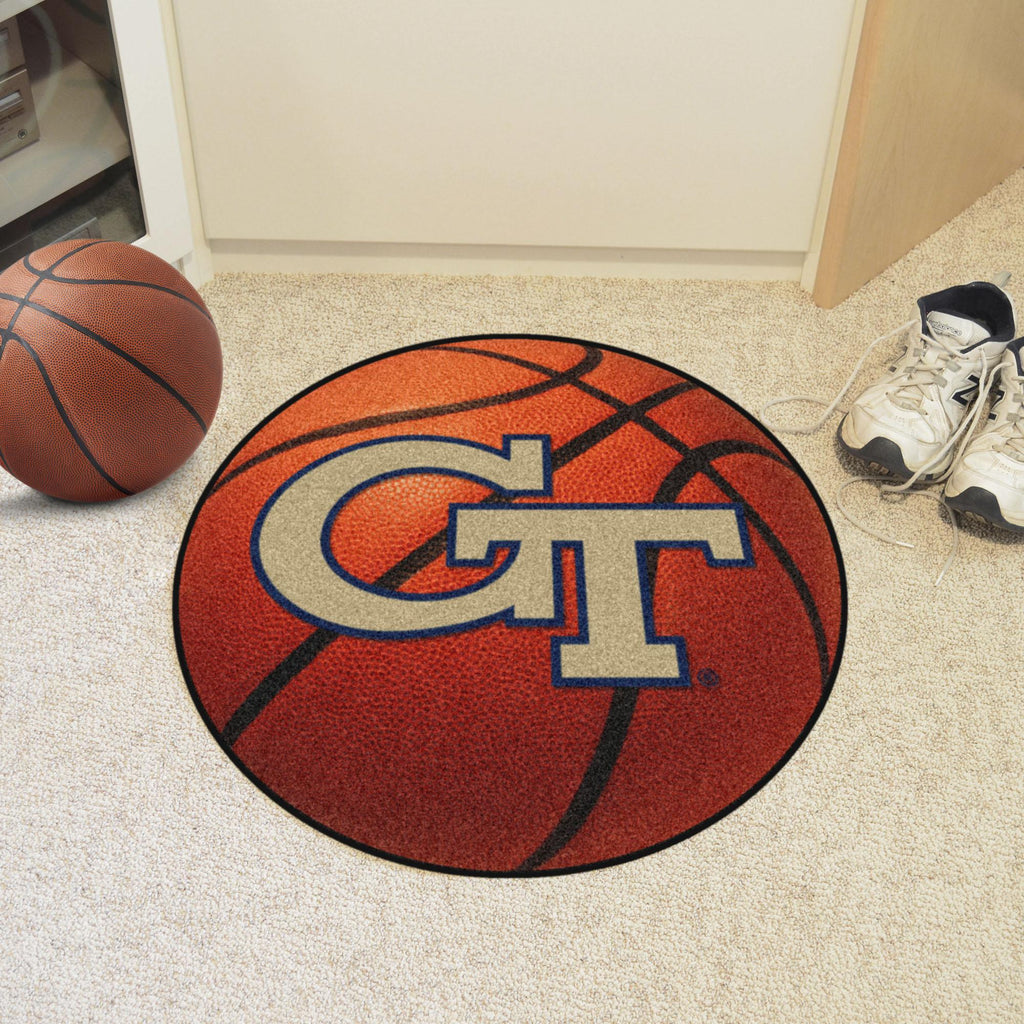 Georgia Tech Yellow Jackets Basketball Mat 27" diameter