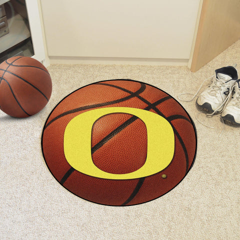 Oregon Ducks Basketball Mat 27" diameter 
