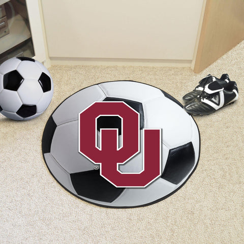 Oklahoma Sooners Soccer Ball Mat 27" diameter 
