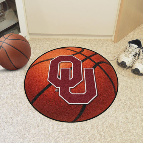 Oklahoma Sooners Basketball Mat 27" diameter 