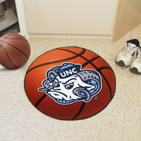North Carolina Tar Heels Basketball Mat 27" diameter