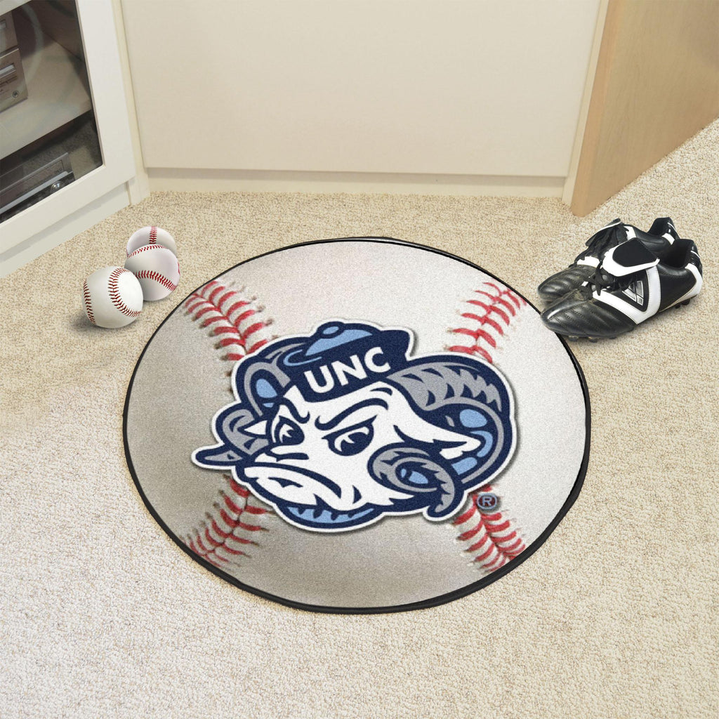 North Carolina Tar Heels Baseball Mat 27" diameter