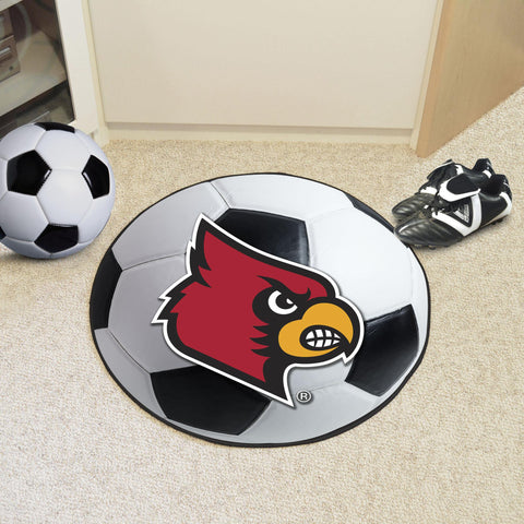 Louisville Cardinals Soccer Ball Mat 27" diameter 