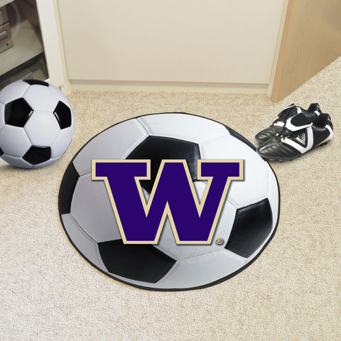 Washington Huskies Soccer Ball Mat 27" diameter 