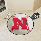 Nebraska Cornhuskers Baseball Mat 27" diameter 