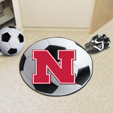 Nebraska Cornhuskers Soccer Ball Mat 27" diameter 