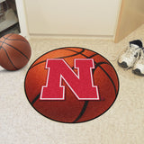 Nebraska Cornhuskers Basketball Mat 27" diameter 