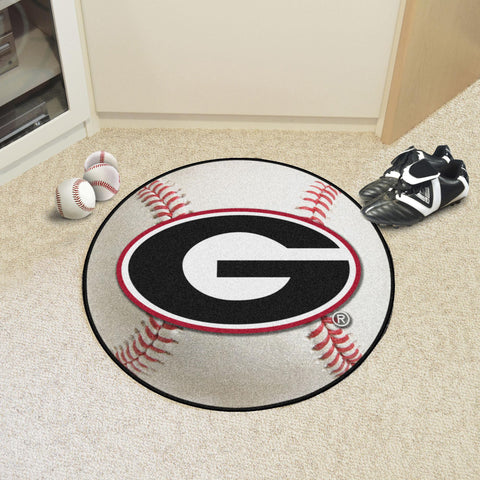 Georgia Bulldogs Baseball Mat 27" diameter