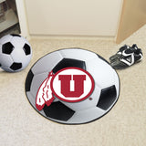 Utah Utes Soccer Ball Mat 27" diameter 