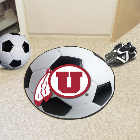 Utah Utes Soccer Ball Mat 27" diameter 