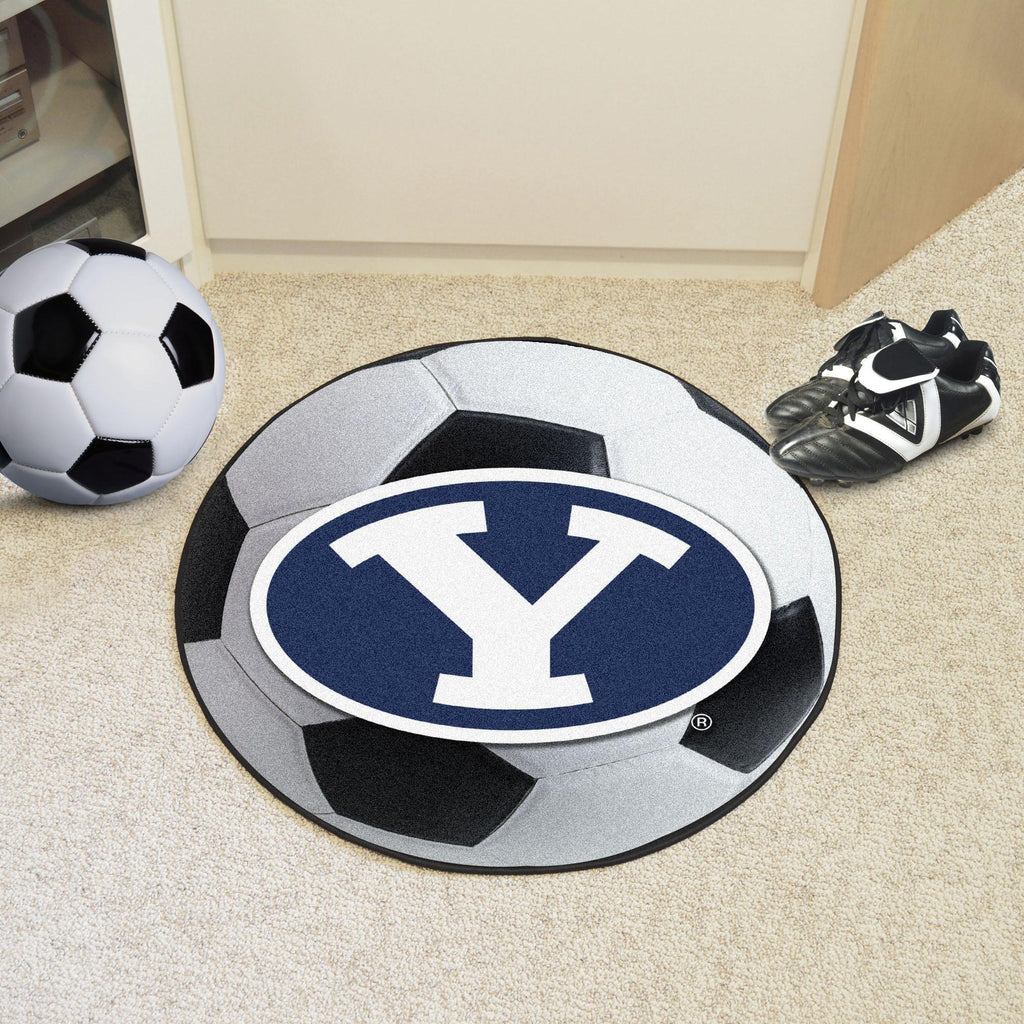 BYU Cougars Soccer Ball Mat 27" diameter 