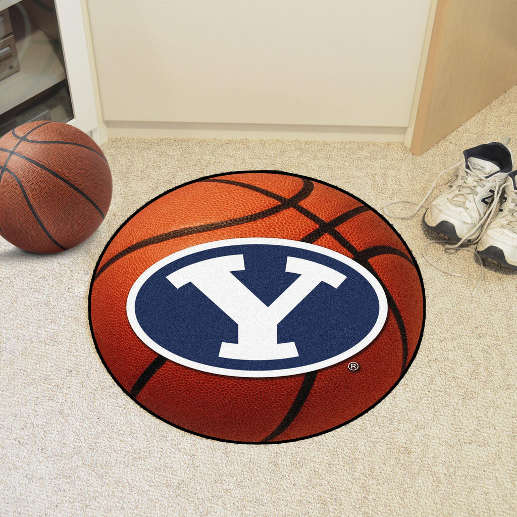 BYU Cougars Basketball Mat 27" diameter 