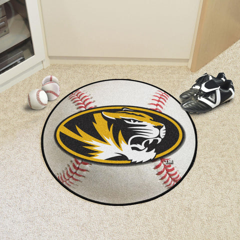 Missouri Tigers Baseball Mat 27" diameter 