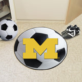 Michigan Wolverines Soccer Ball Mat 27" diameter 