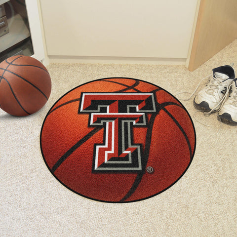 Texas Tech Red Raiders Basketball Mat 27" diameter 