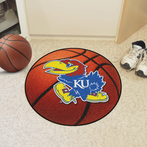 Kansas Jayhawks Basketball Mat 27" diameter 