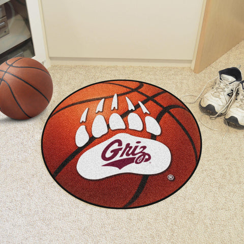 Montana Grizzlies Basketball Mat 27" diameter 