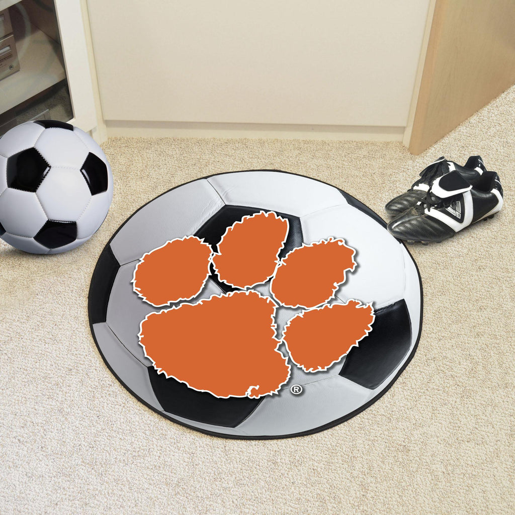 Clemson Tigers Soccer Ball Mat 27" diameter 