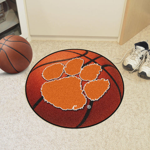 Clemson Tigers Basketball Mat 27" diameter 