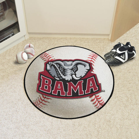 Alabama Crimson Tide Baseball Mat 27" diameter