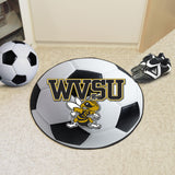 West Virginia State Yellow Jackets Soccer Ball Mat 27" diameter 