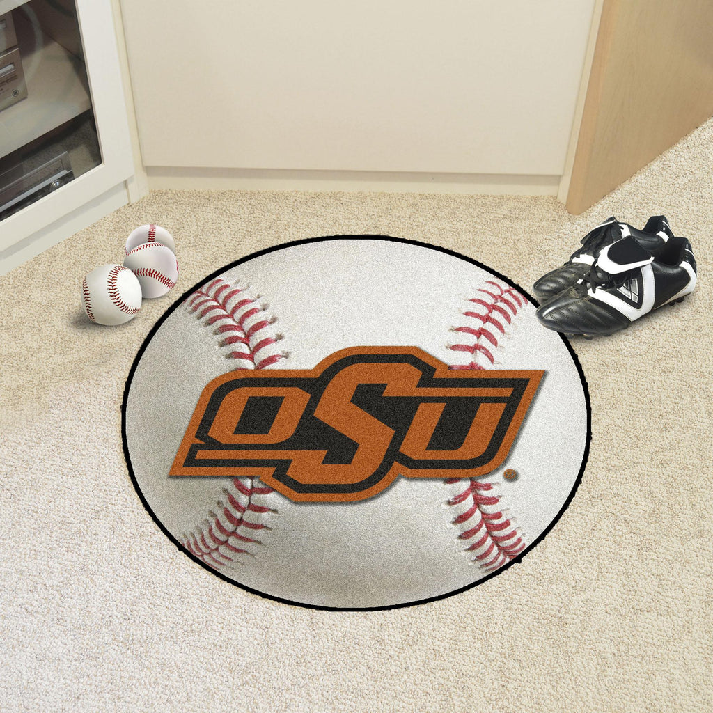 Oklahoma State Cowboys Baseball Mat 27" diameter 