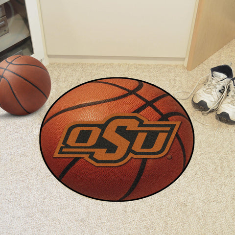 Oklahoma State Cowboys Basketball Mat 27" diameter 