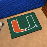 Miami Hurricanes Starter Mat 19"x30"