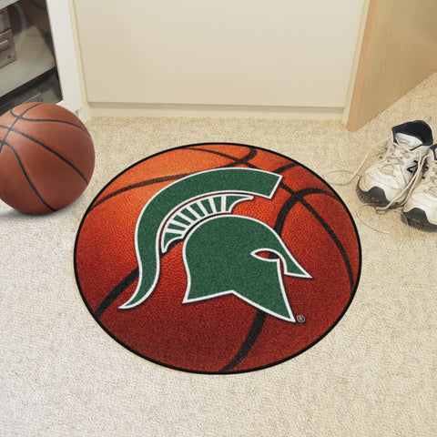 Michigan State Spartans Basketball Mat 27" diameter 