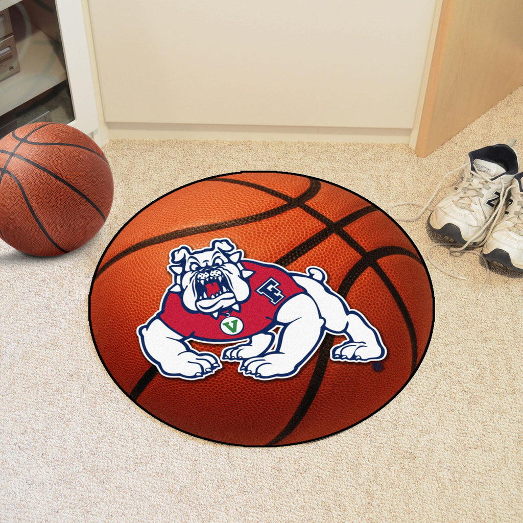Fresno State Bulldogs Basketball Mat 27" diameter 