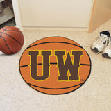 Wyoming Cowboys Basketball Mat 27" diameter