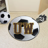 Wyoming Cowboys Soccer Ball Mat 27" diameter
