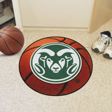 Colorado State Rams Basketball Mat 27" diameter