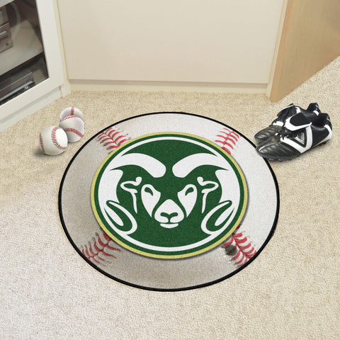 Colorado State Rams Baseball Mat 27" diameter 