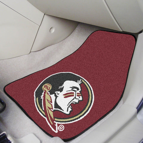 Florida State Seminoles 2 pc Carpet Car Mat Set 17"x27"