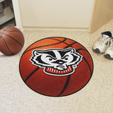 Wisconsin Badgers Basketball Mat 27" diameter