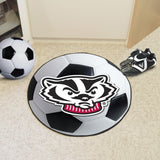 Wisconsin Badgers Soccer Ball Mat 27" diameter