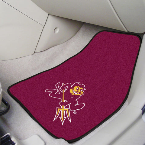 Arizona State Sun Devils 2 pc Carpet Car Mat Set 17"x27" 