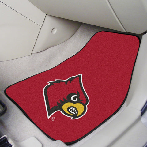 Louisville Cardinals 2 pc Carpet Car Mat Set 17"x27" 