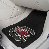 South Carolina Gamecocks 2 pc Carpet Car Mat Set 17"x27" 