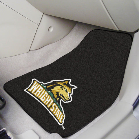 Wright State Raiders 2 pc Carpet Car Mat Set 17"x27" 