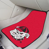 Georgia Bulldogs 2 pc Carpet Car Mat Set 17"x27"