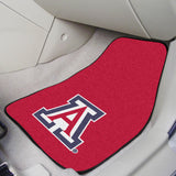 Arizona Wildcats 2 pc Carpet Car Mat Set 17"x27" 