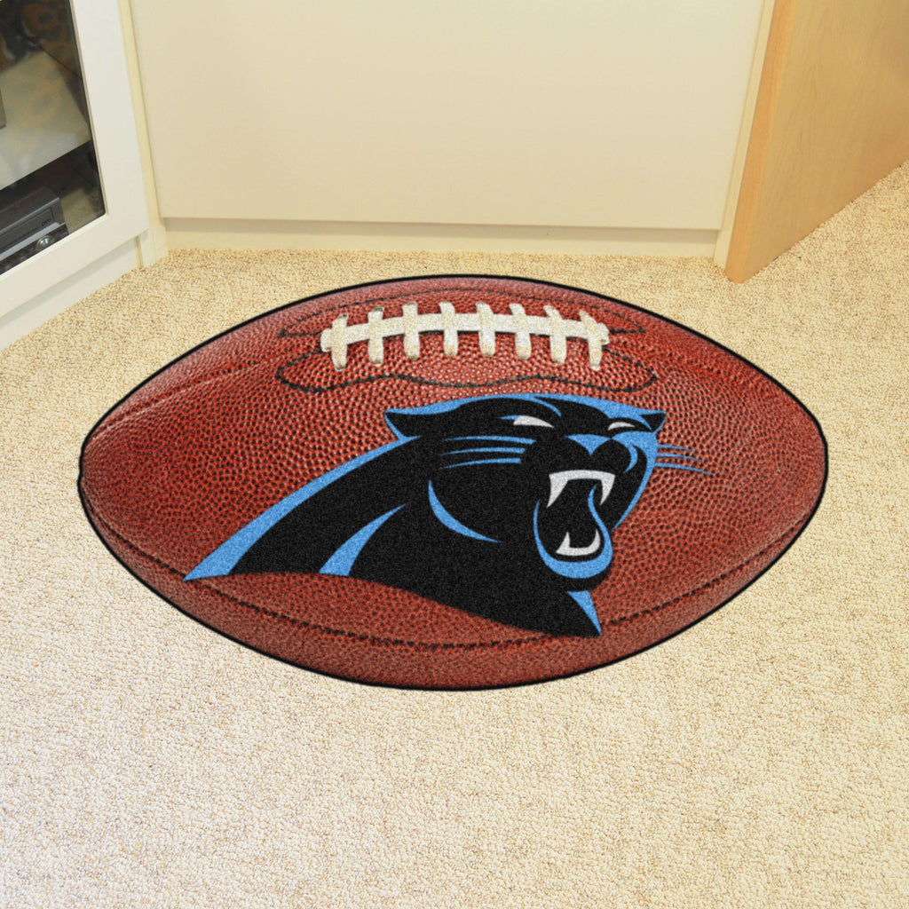 Carolina Panthers Football Mat 20.5"x32.5" 