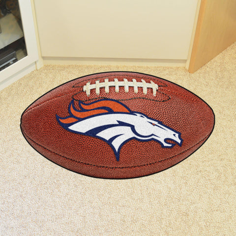 Denver Broncos Football Mat 20.5"x32.5" 
